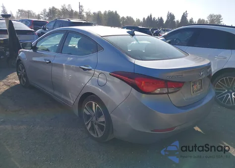 2015 Hyundai Elantra Limited from USA, damaged, VIN 5NPDH4AE4FH551264